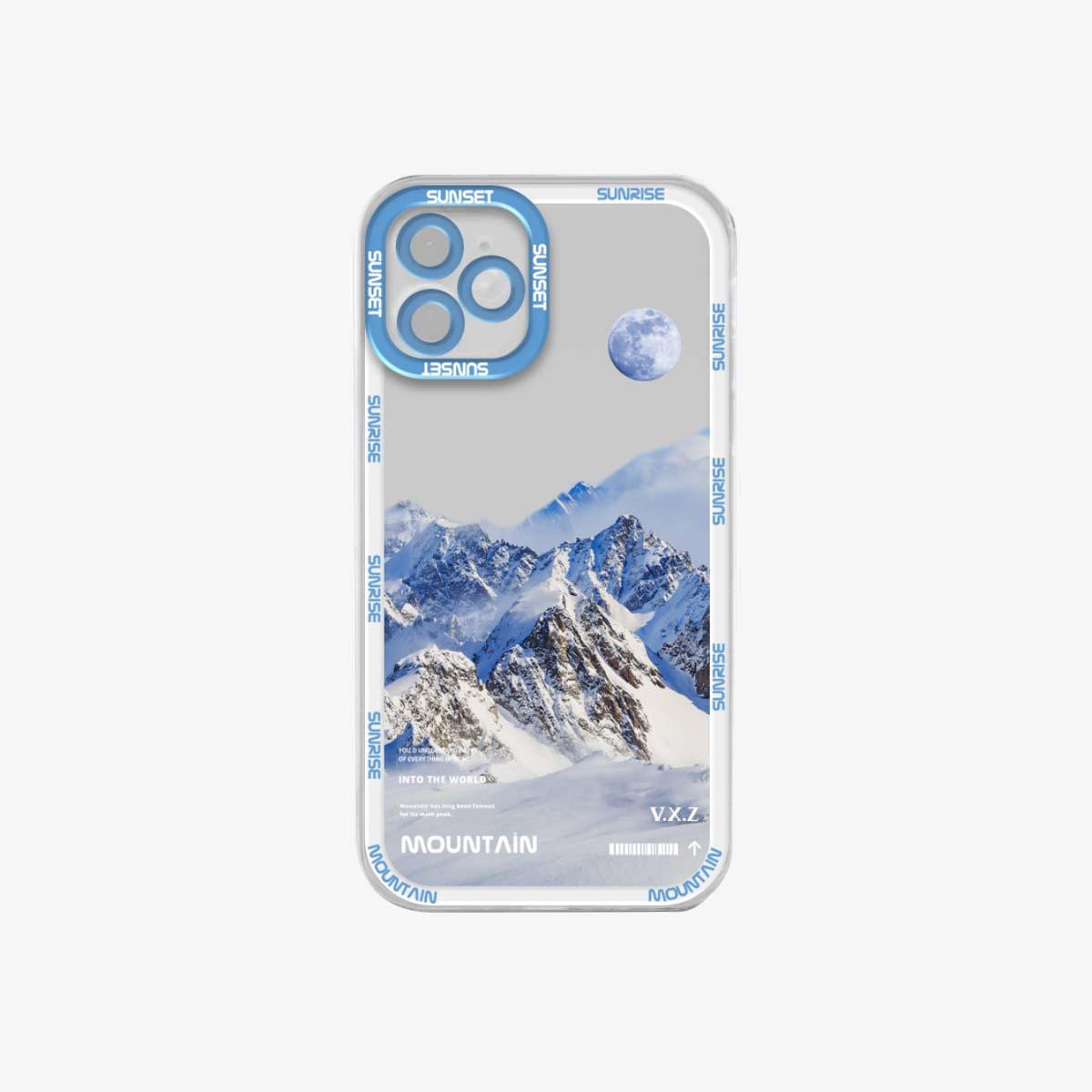 SPICEUP STUDIO Transparent Phone Case White Snow Mountain