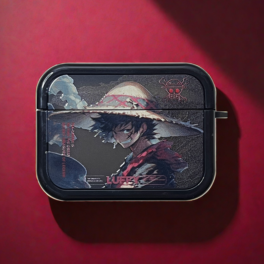 Limited AirPods Case | OP | Straw Hat Boy Black