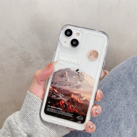 SALE | Transparent iPhone Case | Sunset Mountain