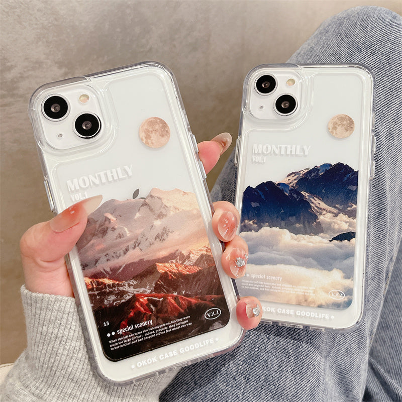 SALE | Transparent iPhone Case | Mountain Peaks Through the Clouds