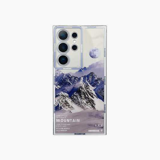 SALE | Galaxy Phone Case | White Snow Mountain