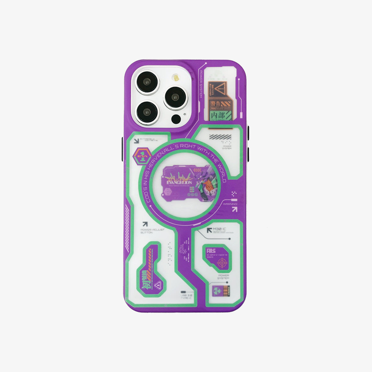 Magsafe Phone Case | New Evangelion Purple Transparent iPhone Case