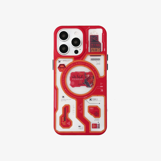 Magsafe Phone Case | New Evangelion Red Transparent iPhone Case