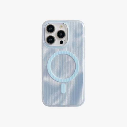 Magsafe Phone Case | Blue Skinned Corrugated Effect iPhone Case