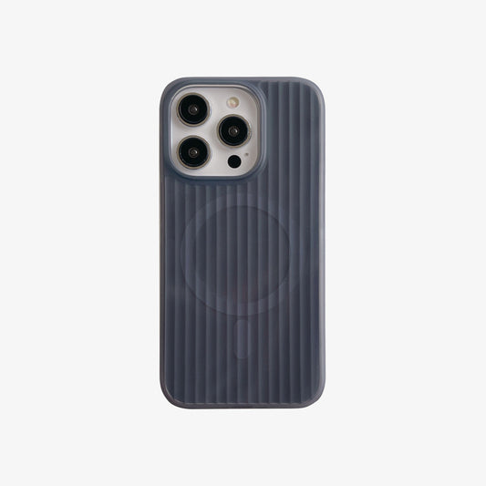 Magsafe Phone Case | Black Skinned Corrugated Effect iPhone Case