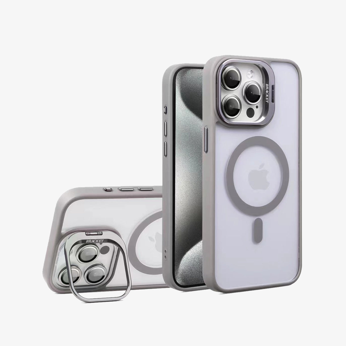 MagsSafe iPhone Case | Invisible Bracket Grey