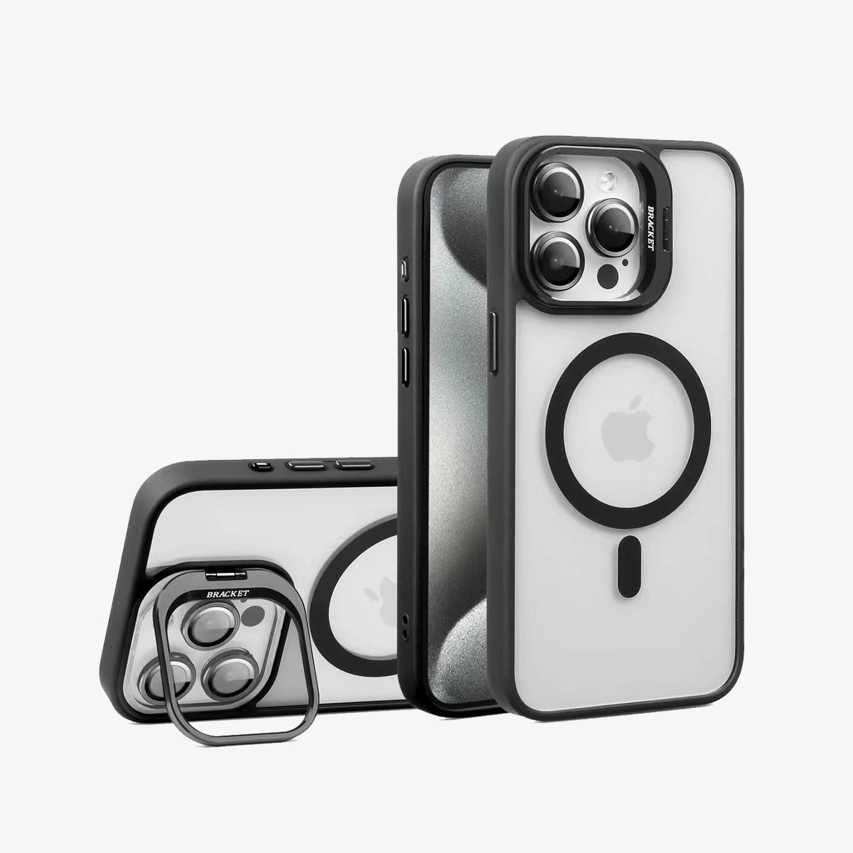 MagsSafe iPhone Case | Invisible Bracket Black