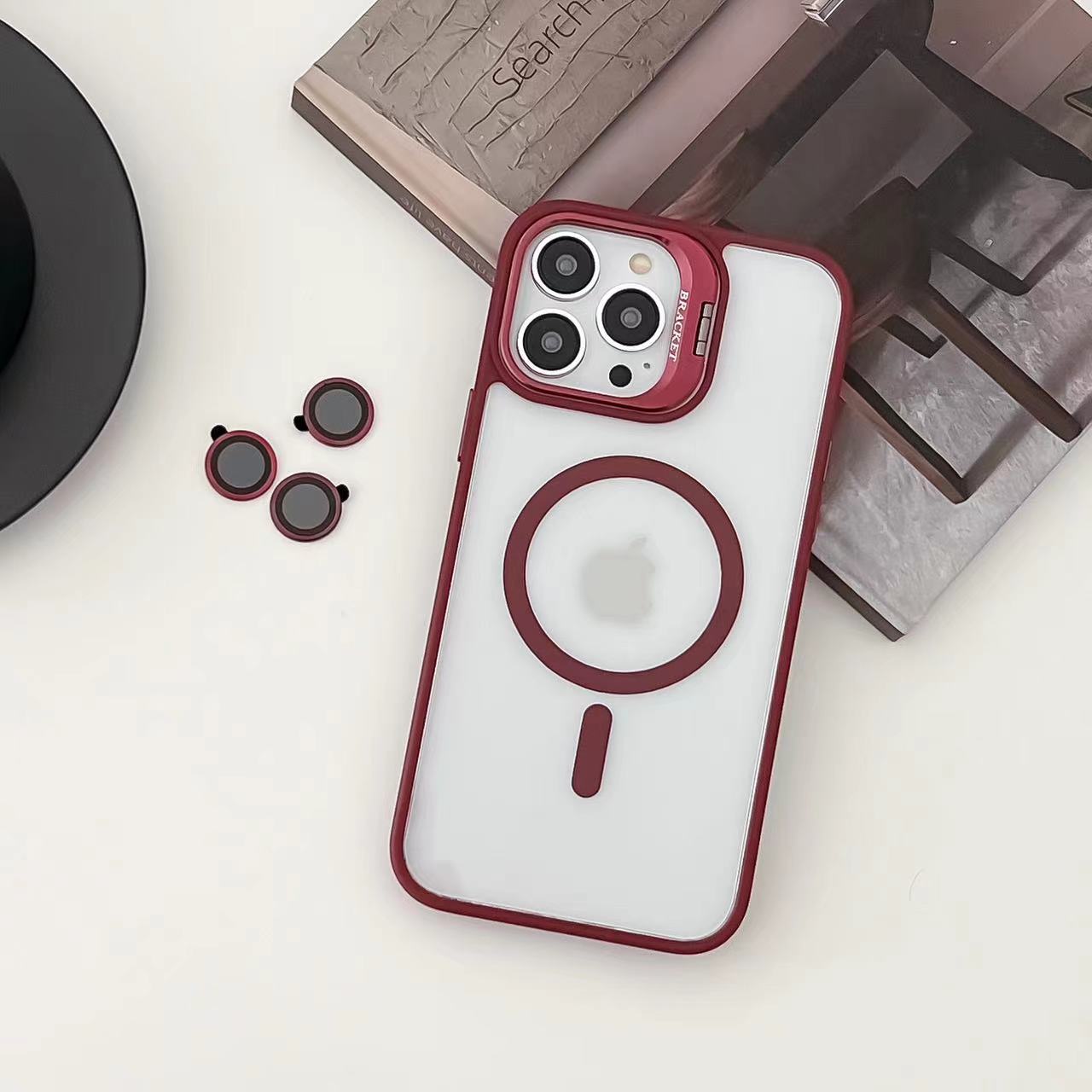 MagsSafe iPhone Case | Invisible Bracket Red