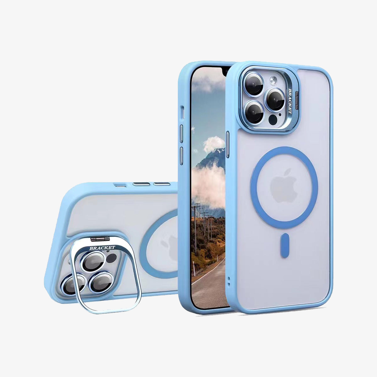 MagsSafe iPhone Case | Invisible Bracket Blue