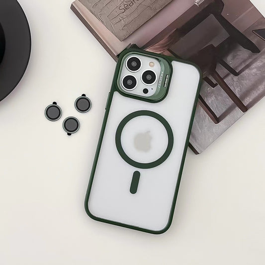 MagsSafe iPhone Case | Invisible Bracket Green