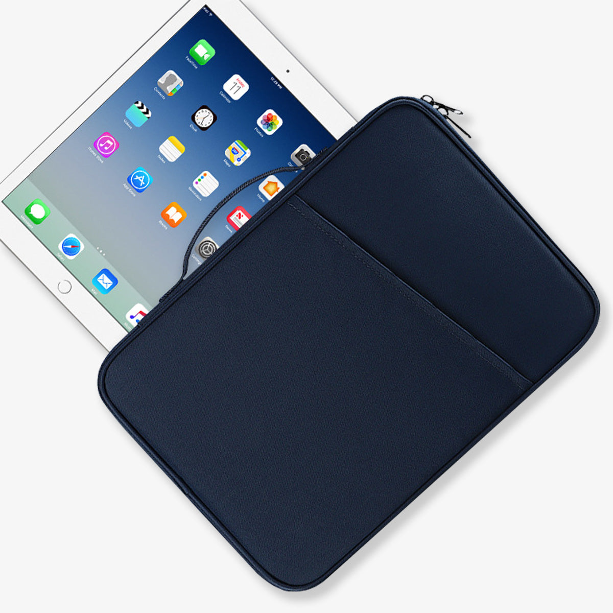 iPad Case | Navy Durable Nylon iPad Tablet Sleeve | Protective Storage Case for Apple iPad