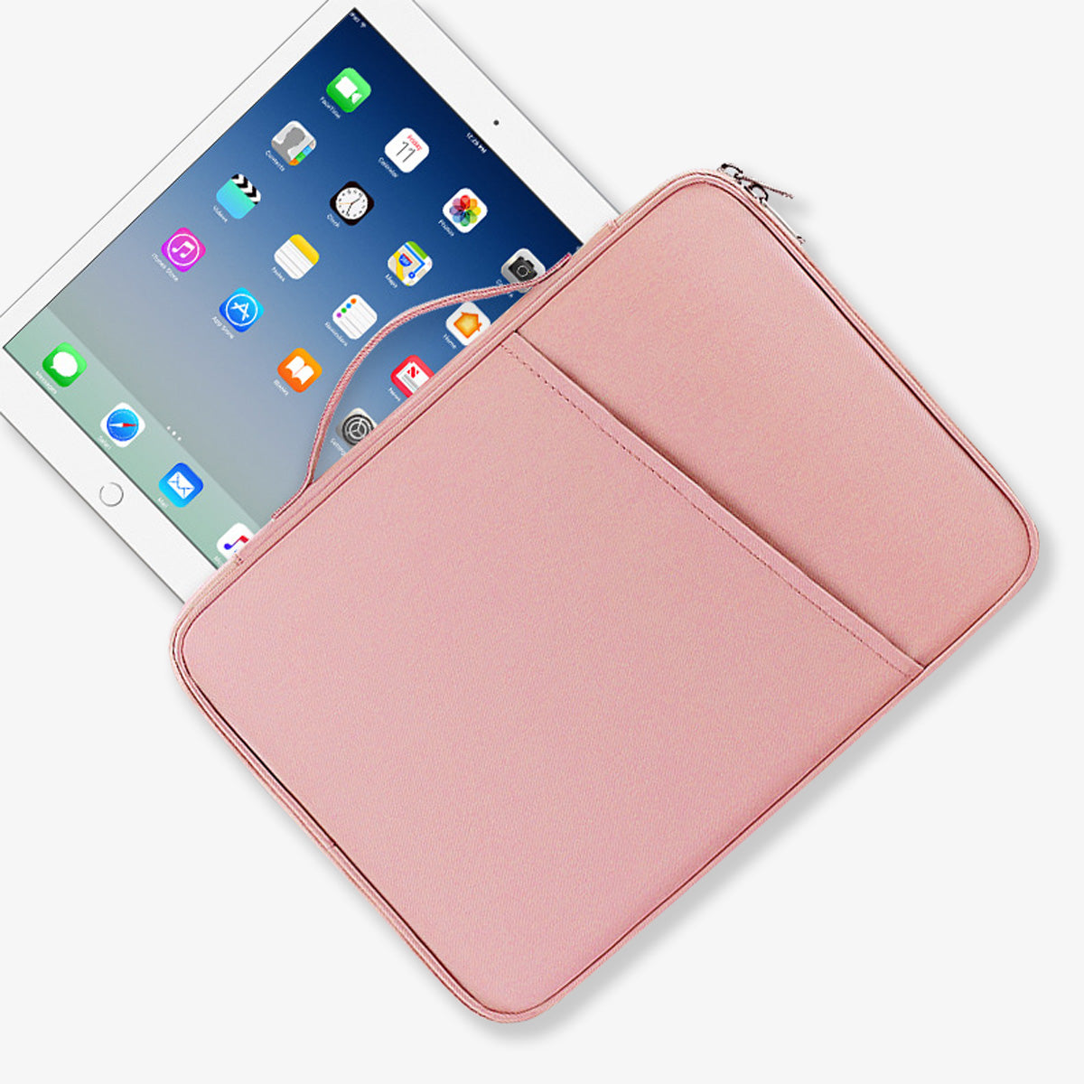 iPad Case | Pink Durable Nylon iPad Tablet Sleeve | Protective Storage Case for Apple iPad