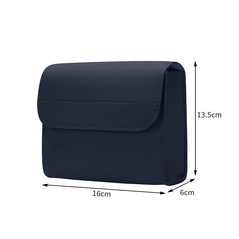 MacBook Case | Navy PU Leather Laptop Sleeve | Thickened Protective Case for Apple MacBook