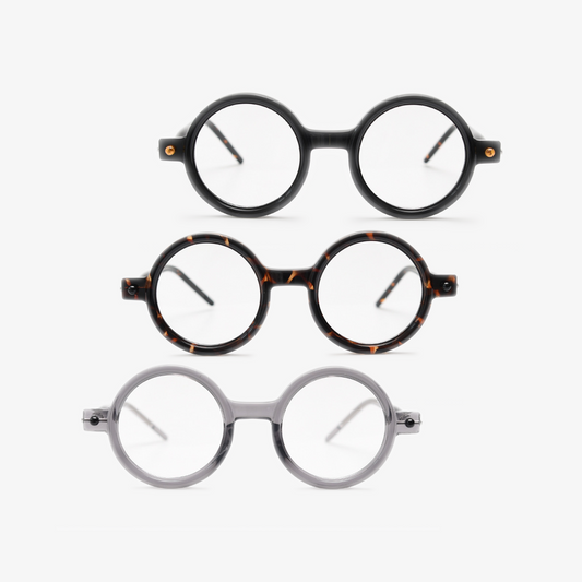 Round Optical Glasses Frame - Practicality Meets Mature Hip-Hop Style