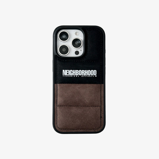 3D iPhone Case | NH Faux Suede 3D Puffer Brown