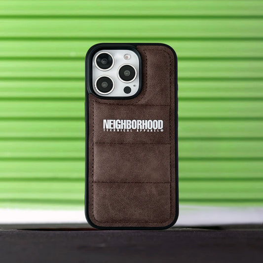 3D iPhone Case | NH Faux Suede 3D Puffer Brown 2