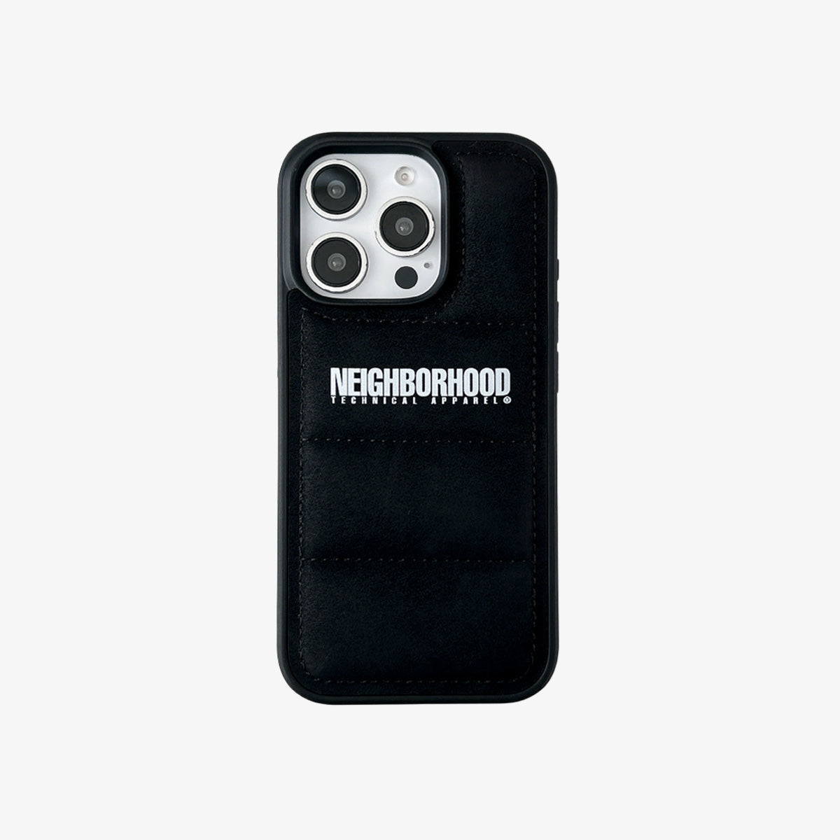 3D iPhone Case | NH Faux Suede 3D Puffer Black