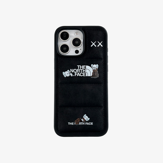 3D iPhone Case | KS Faux Suede 3D Puffer Black