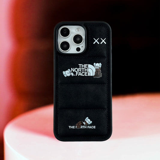 3D iPhone Case | KS Faux Suede 3D Puffer Black