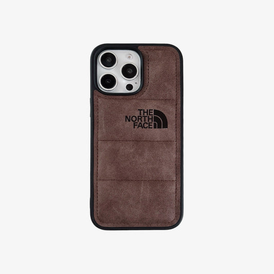 3D iPhone Case | TNF Faux Suede 3D Puffer Brown