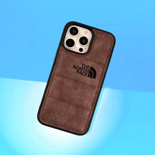 3D iPhone Case | TNF Faux Suede 3D Puffer Brown