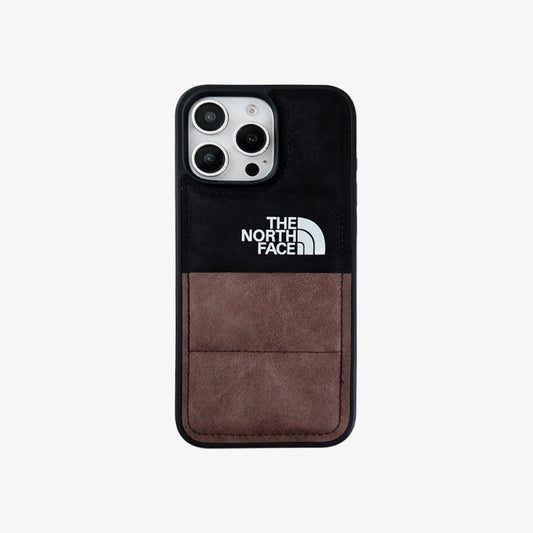 3D iPhone Case | TNF Faux Suede 3D Puffer Black x Brown