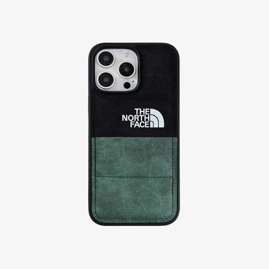 3D iPhone Case | TNF Faux Suede 3D Puffer Black x Green