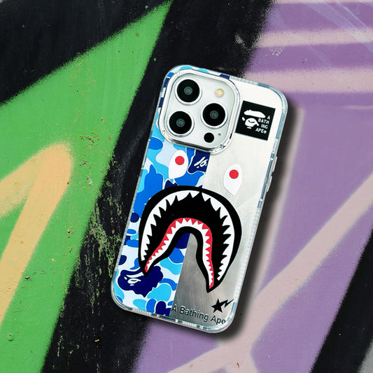 Reflective Phone Case | APE Shark Blue 1