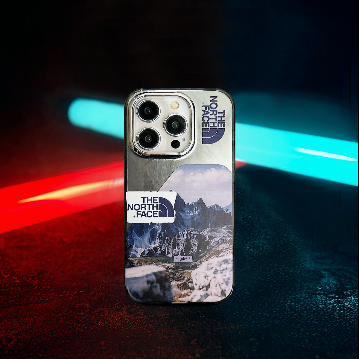 Reflective Phone Case | TNF Snowy Mountains 1