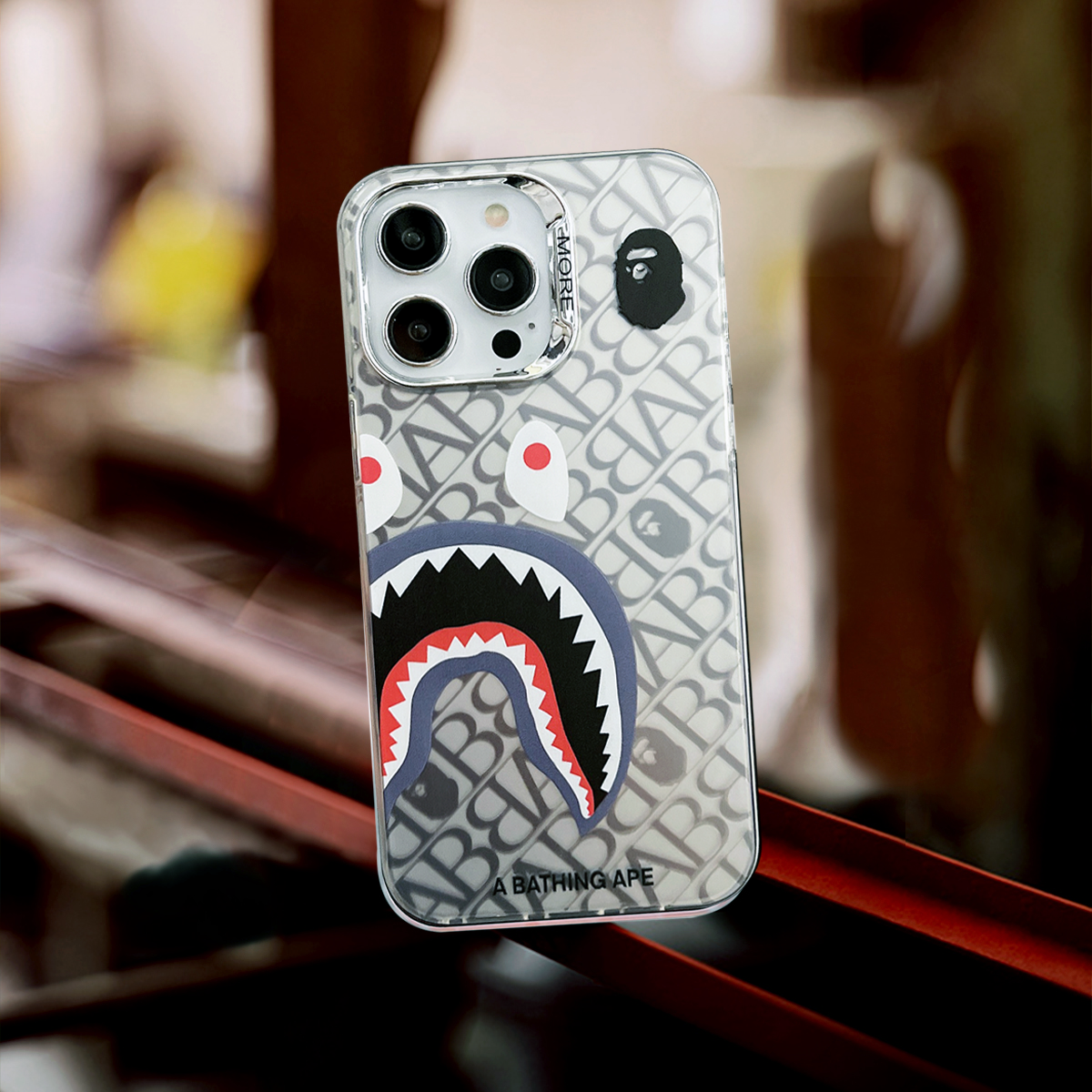 Limited iPhone Case | APE Shark Silver 1