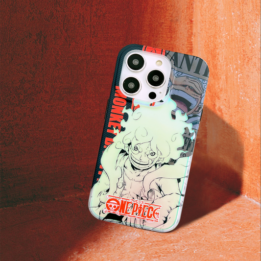 Reflective Phone Case | OP Luffy Nika Laser 1