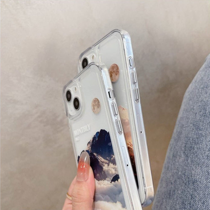 SALE | Transparent iPhone Case | Mountain Peaks Through the Clouds